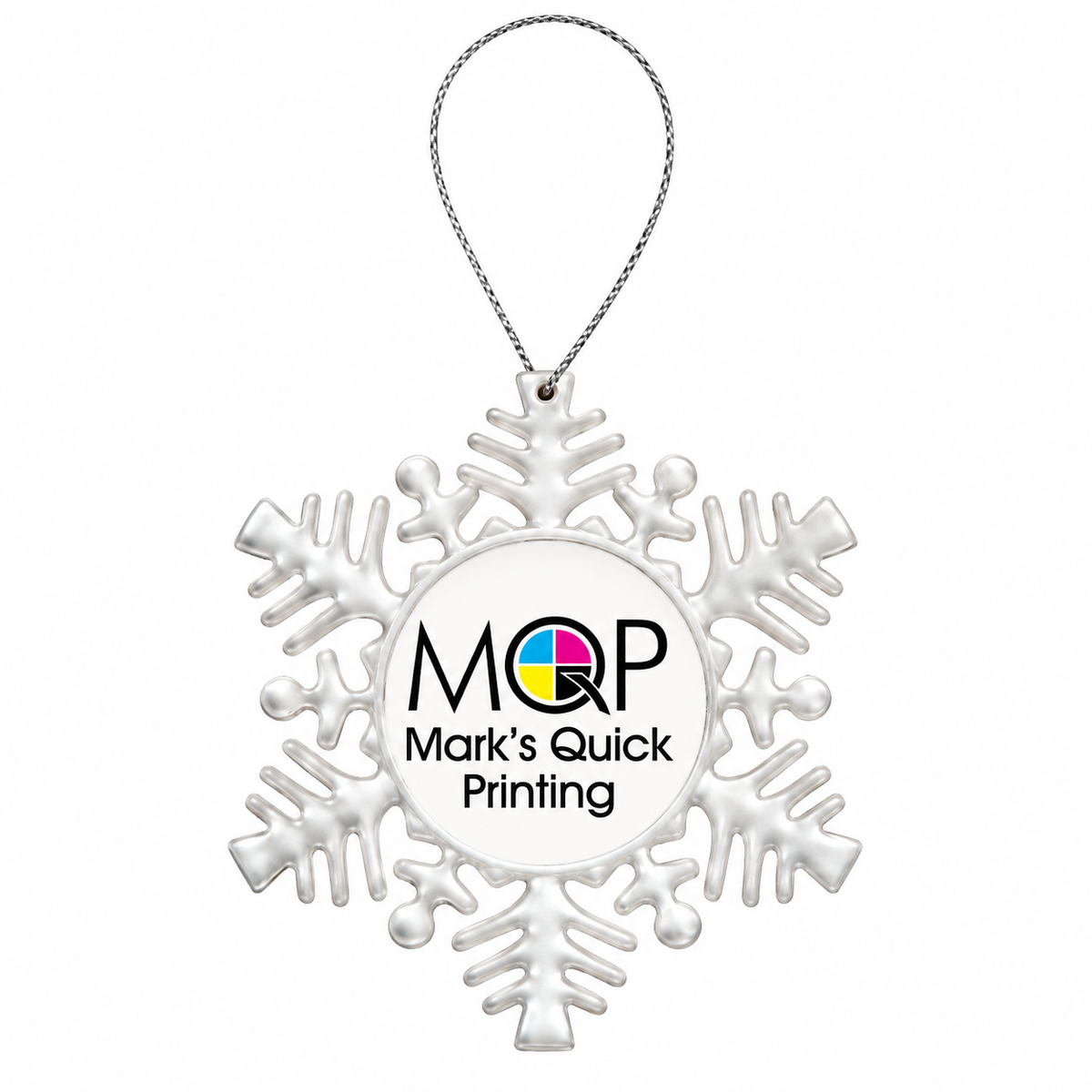 Custom Clear Snowflake Ornament