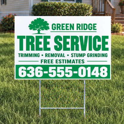 Custom Yard Signs (1 color)