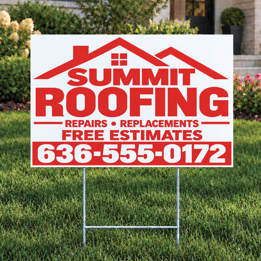 Custom Yard Signs (1 color)